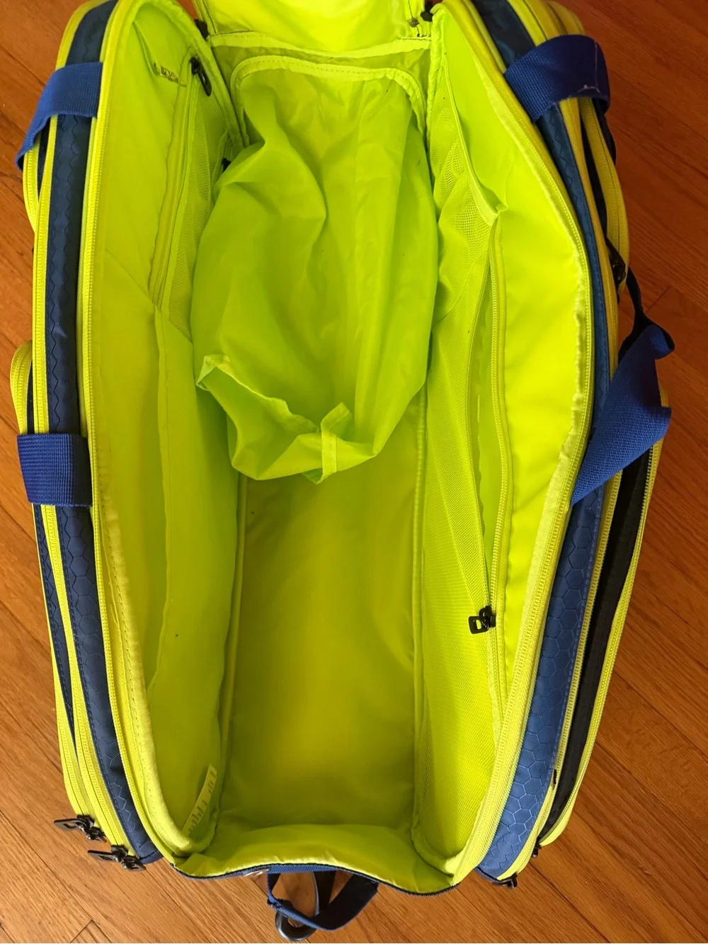 JOOLA Navy & Neon Yellow Duffel Bag for Men